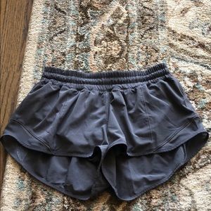 Grey Lulu lemon 2.5 inch Inseam shorts